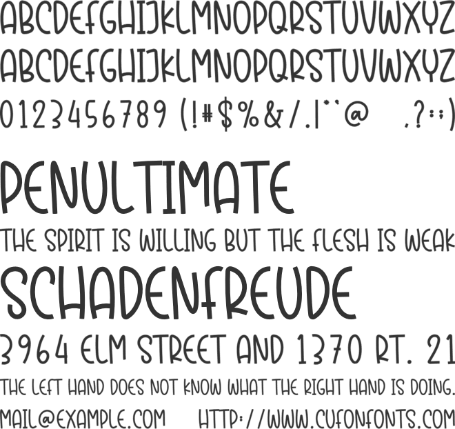 Christmas Notes font preview