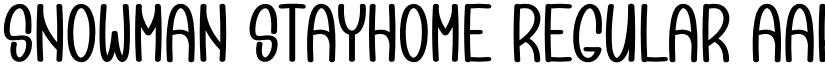 Snowman Stayhome Regular font