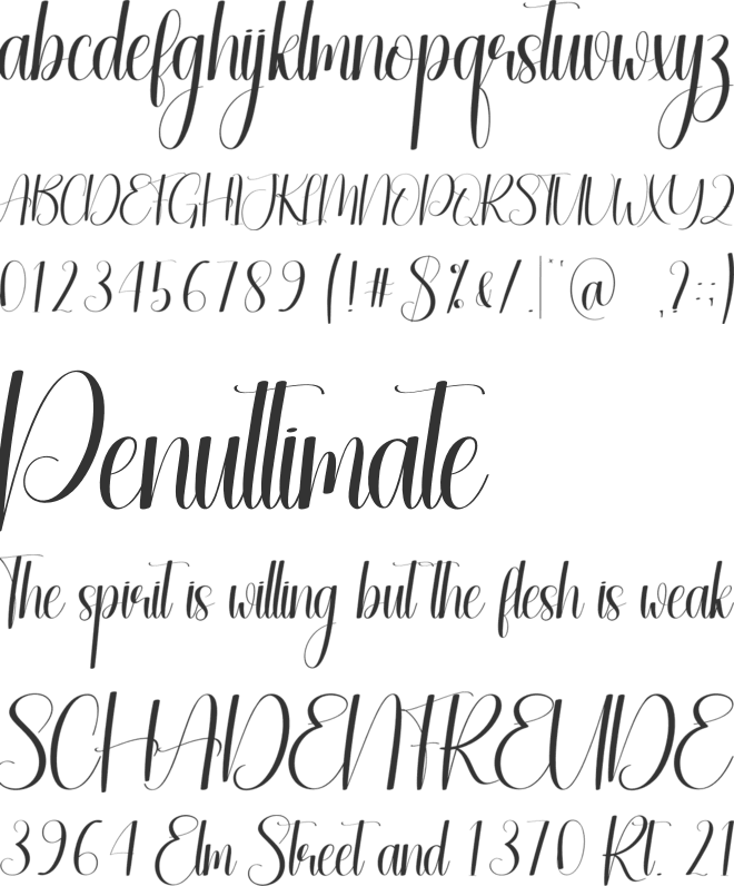 Christmas Reading font preview