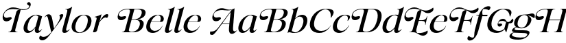 Taylor Belle font