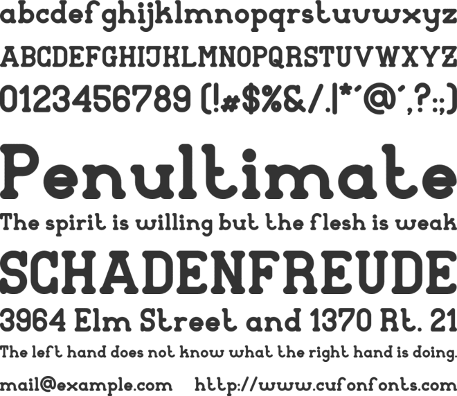 Astroph font preview