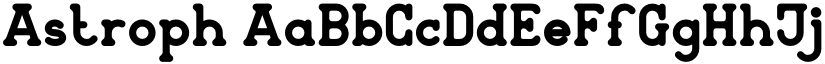 Astroph font