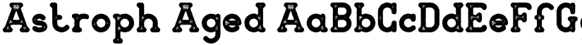 Astroph Aged font