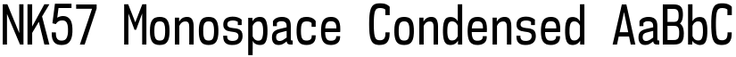 NK57 Monospace Condensed font
