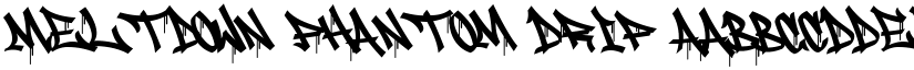 Meltdown Phantom Drip font