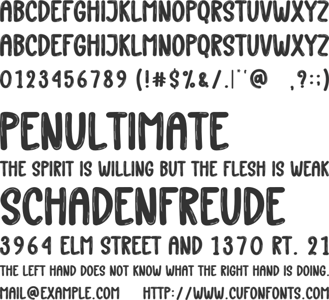 Sugar Christmas font preview