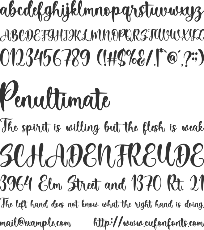 Cotton Milk font preview