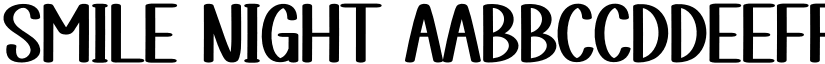 Smile Night font