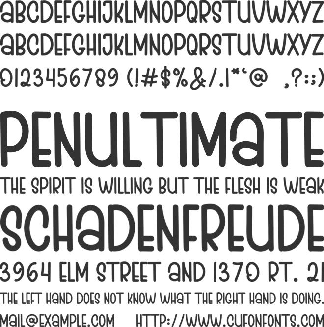 WINTER MOUNTAINS font preview