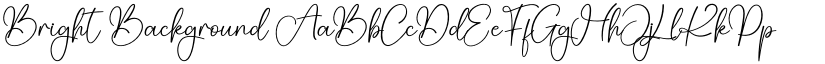 Bright Background font