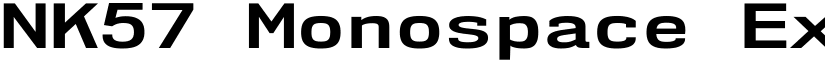 NK57 Monospace Expanded Bold font