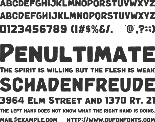 Vintaface- font preview