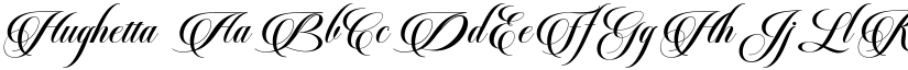 Hughetta font