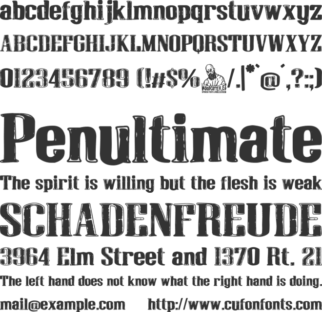 Fine Garden Hotel font preview