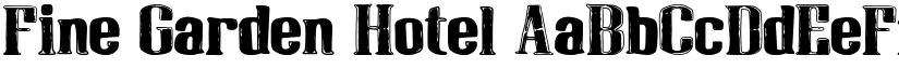Fine Garden Hotel font