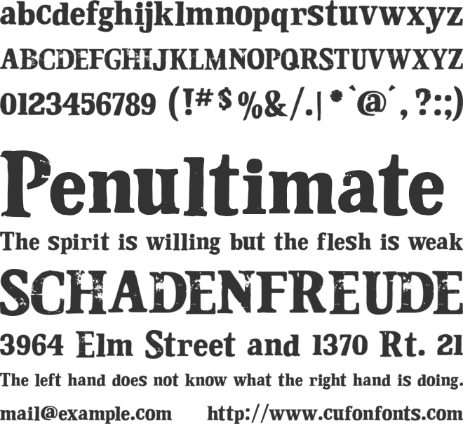 Diesel Crack font preview