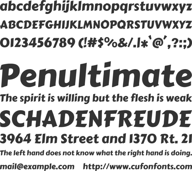 Carter One MultiCyr font preview