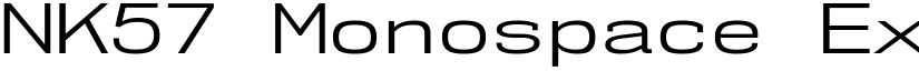 NK57 Monospace Expanded Book font