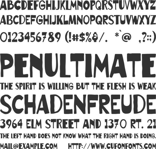 Rocket Doodle font preview