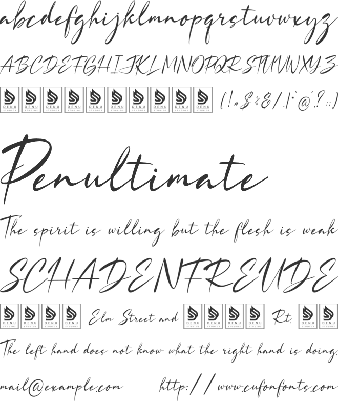Lowreika Augusta font preview
