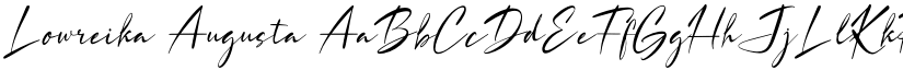Lowreika Augusta font