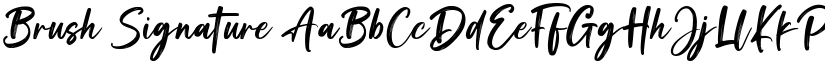 Brush Signature font