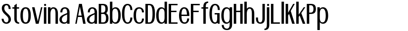 Stovina font