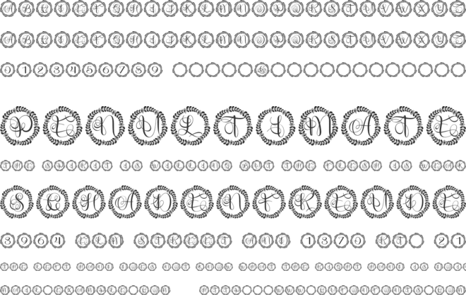 Leafinity font preview