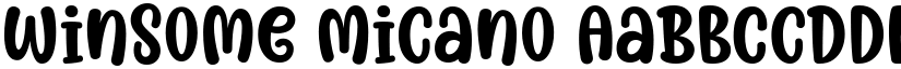Winsome Micano font