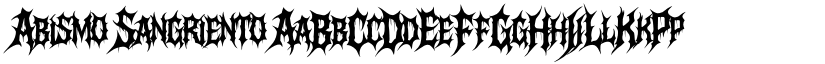 Abismo Sangriento font