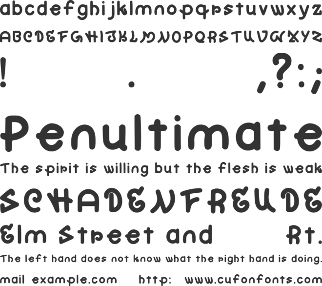 Rongila font preview