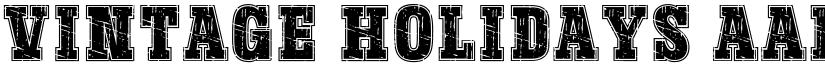 Vintage Holidays font