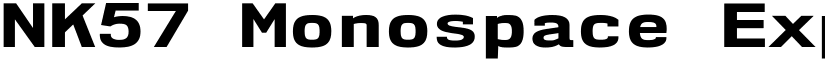NK57 Monospace Expanded ExtraBold font