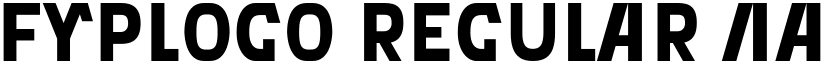 Fyplogo Regular font