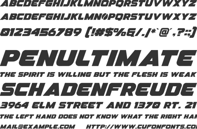 Kopimax font preview