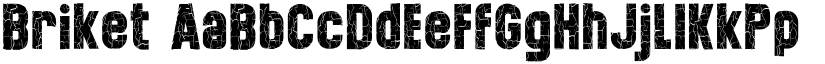 Briket font
