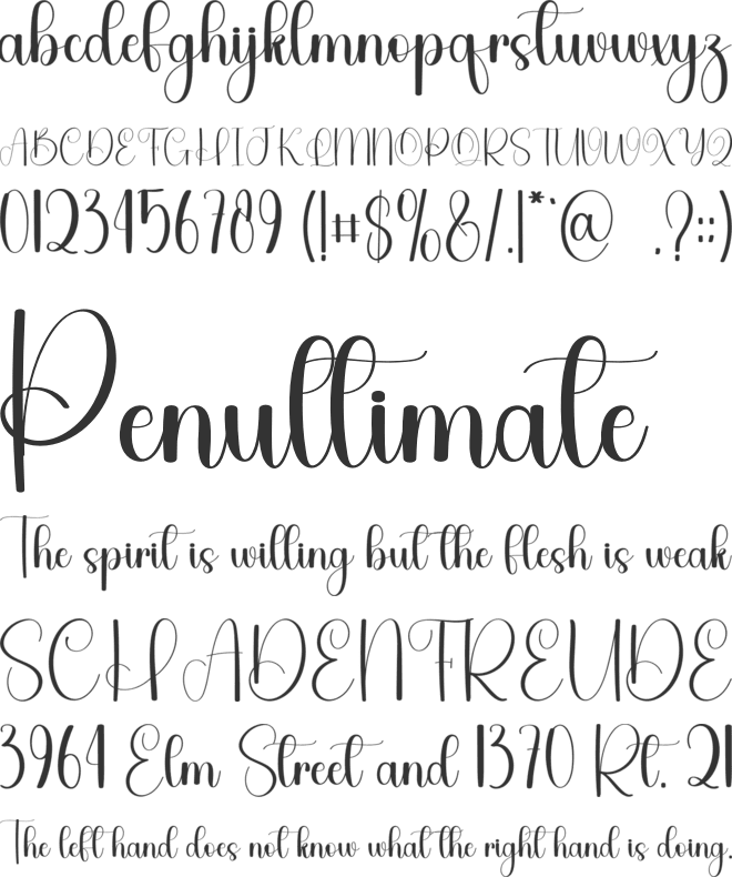 Welfare font preview