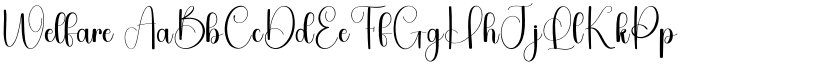 Welfare font