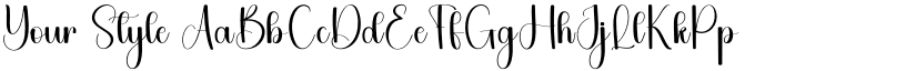 Your Style font