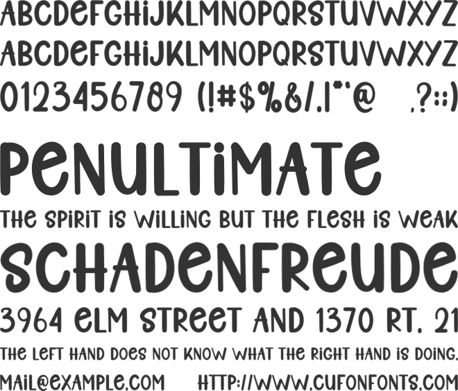 Teacher Design font preview