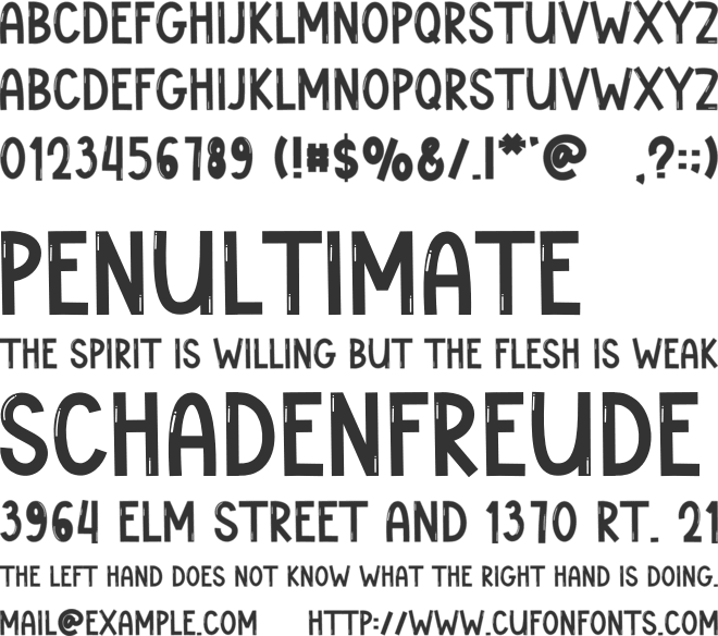 Teacher Said font preview