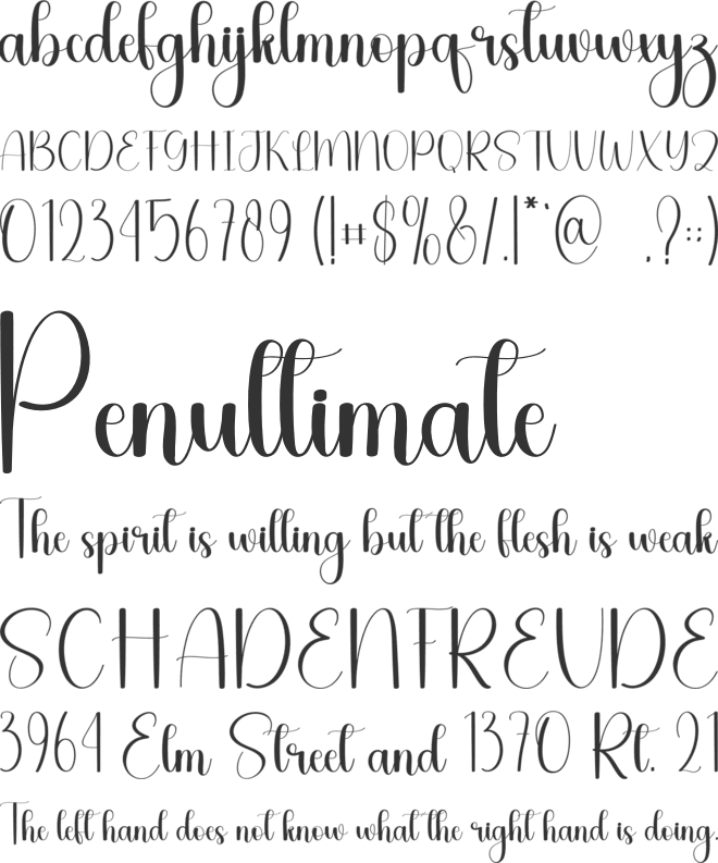 Farmhouse Design font preview
