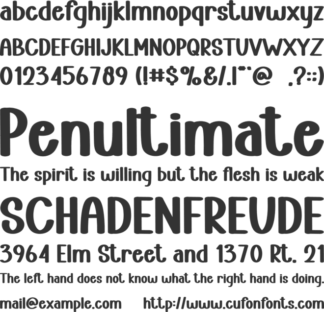 Summer Sunny font preview