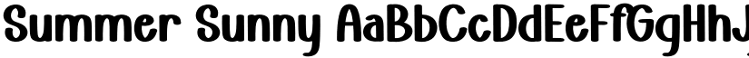 Summer Sunny font