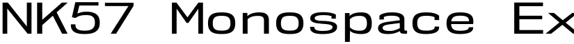 NK57 Monospace Expanded font