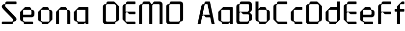 Seona DEMO font