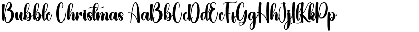 Bubble Christmas font