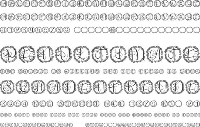 Twiglory font preview