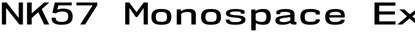 NK57 Monospace Expanded SemiBold font
