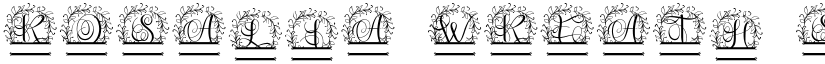Rosalia Wreath Split font